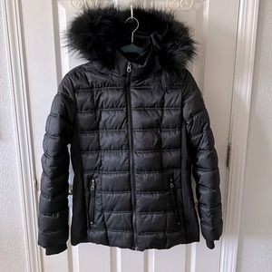 Women’s black puffer jacket